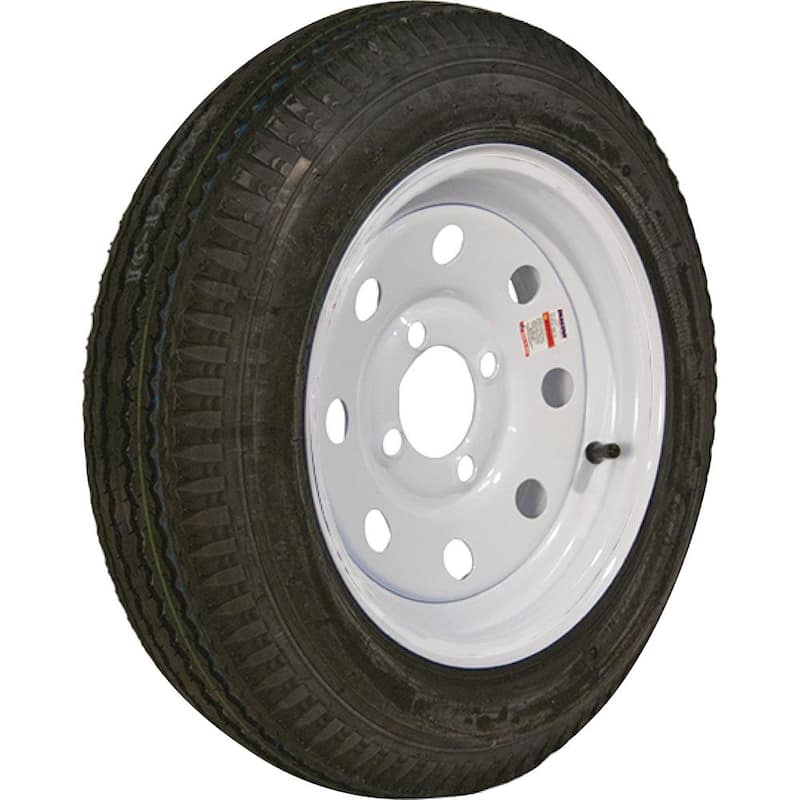 LOADSTAR 530-12 K353 BIAS 1045 lb. Load Capacity White 12 in. Bias Tire and Wheel Assembly - 30791