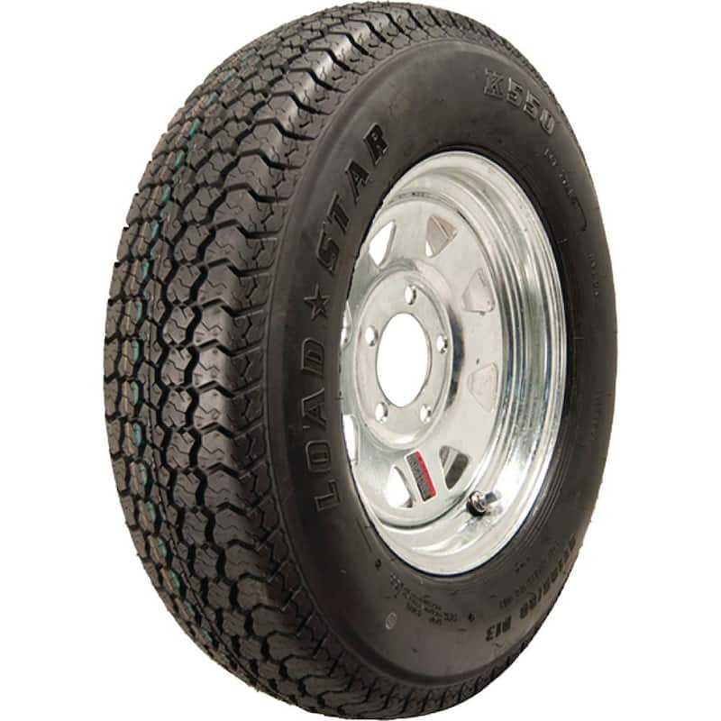 LOADSTAR ST175/80D-13 K550 BIAS 1360 lb. Load Capacity Galvanized 13 in. Bias Tire and Wheel Assembly - 3S160