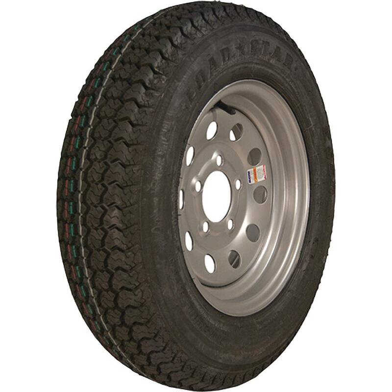 LOADSTAR ST175/80D-13 K550 BIAS 1360 lb. Load Capacity Silver 13 in. Bias Tire and Wheel Assembly - 3S145