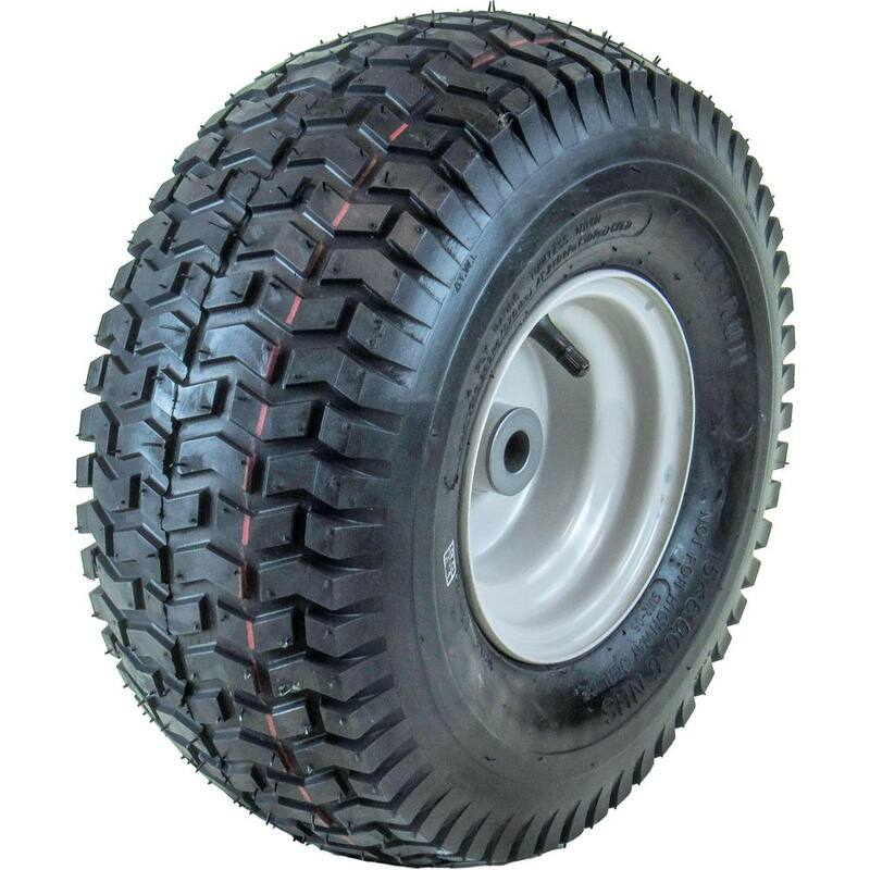 Hi-Run Universal LandG Tire Assembly with Kits, 15X6-6 SU12 Turf II (3/4 in and 5/8 in) - AWD1009