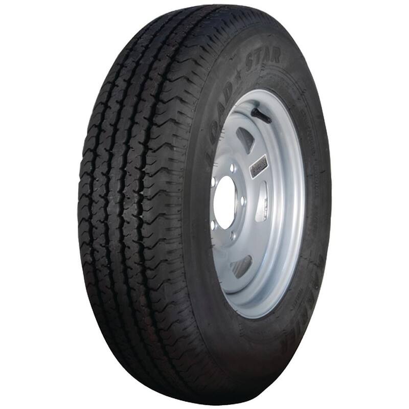 LOADSTAR ST205/75R-14 KR03 Radial 1760 lb. Load Capacity Silver 14 in. Bias Tire and Wheel Assembly - 32115