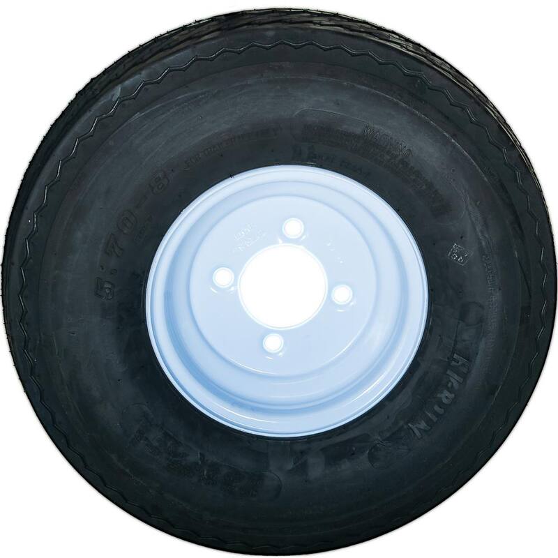 Hi-Run 4 Hole 50 PSI 5.7 in. x 8 in. 4-Ply Tire and Wheel Assembly - ASB1052