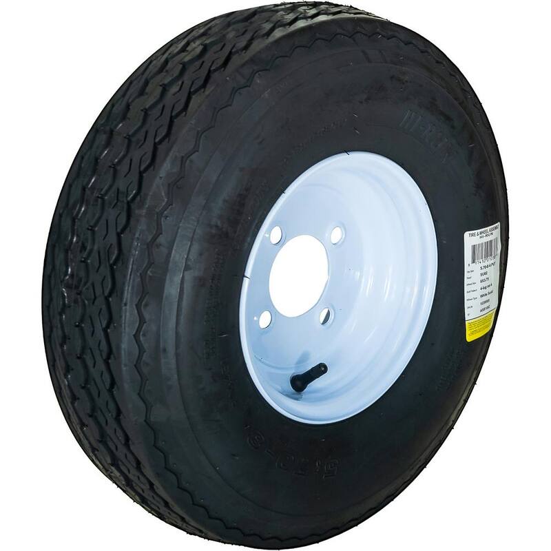Hi-Run 4 Hole 50 PSI 5.7 in. x 8 in. 4-Ply Tire and Wheel Assembly - ASB1052