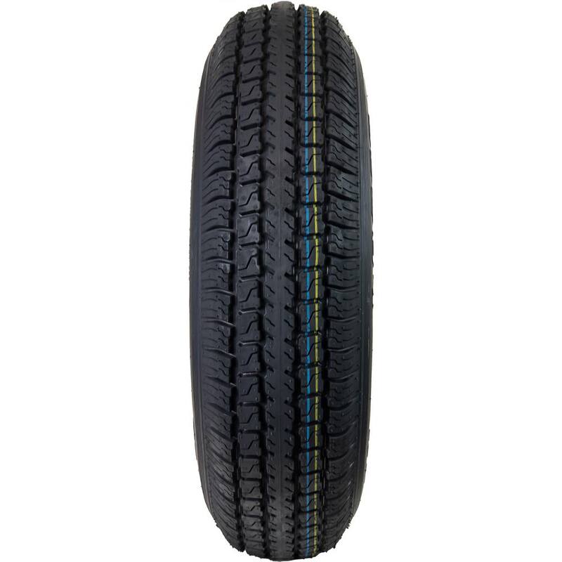 Hi-Run 8 Spoke White 50 PSI ST175/80D13 and 13 in. x 4.5 in. 5-4.5HD 6-Ply Tire and Wheel Assembly - ASB1001