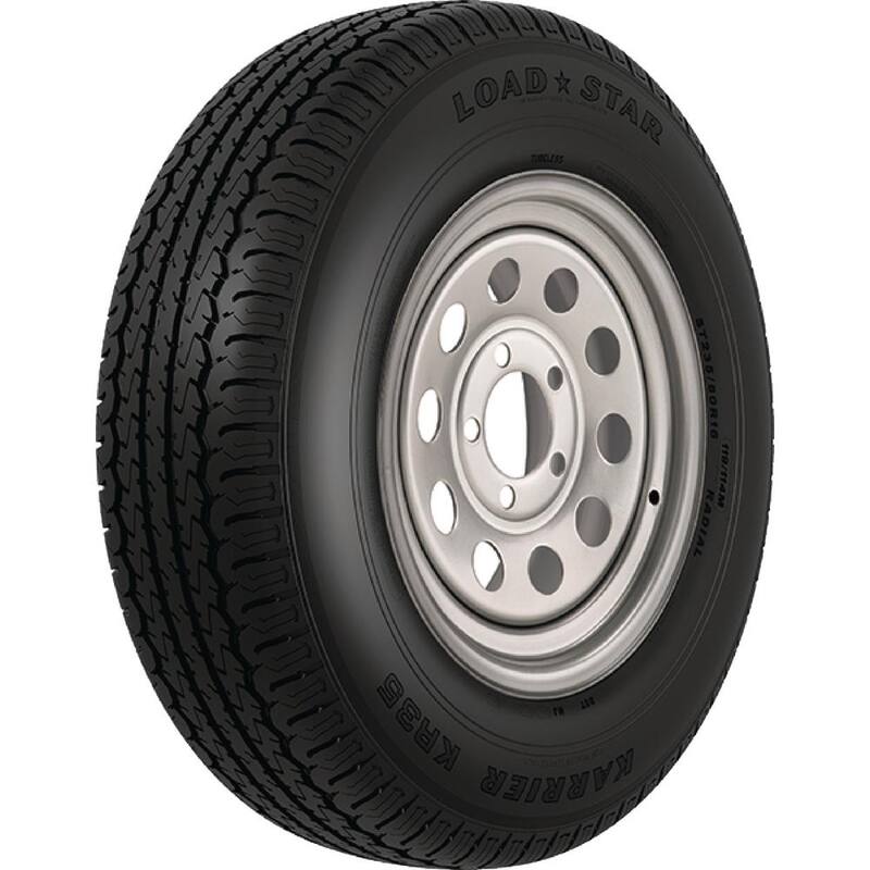 LOADSTAR ST235/80R16 KR35 Radial Wheel - Modular Silver 16 in. Radial Tire and Wheel Assembly - 34947