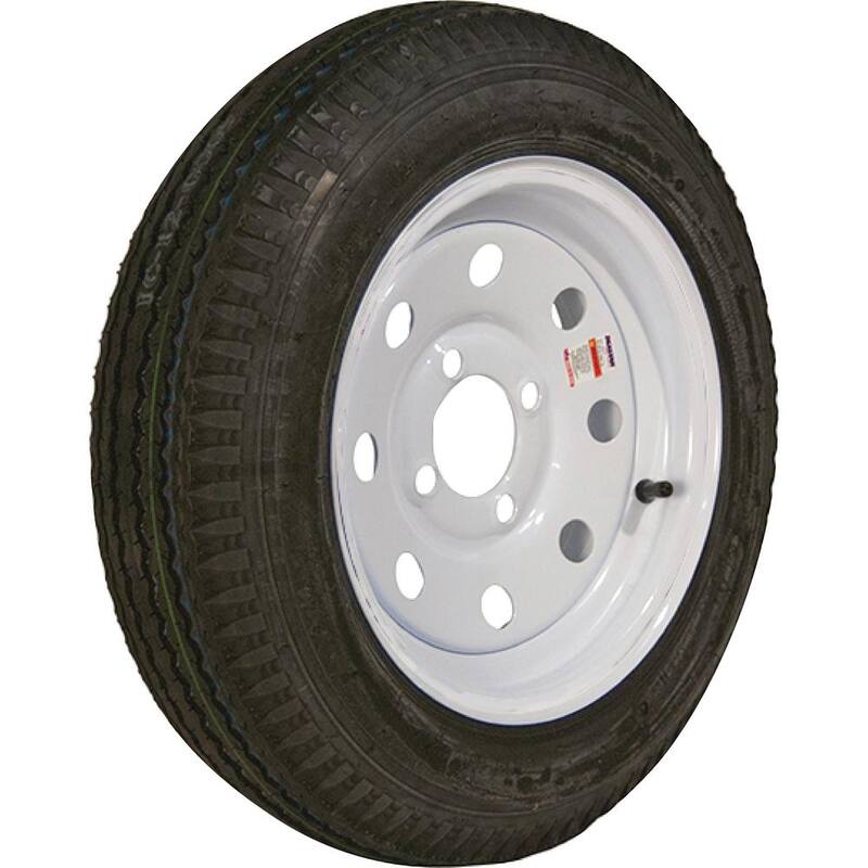 LOADSTAR 530-12 K353 BIAS 840 lb. Load Capacity White 12 in. Bias Tire and Wheel Assembly - 30688