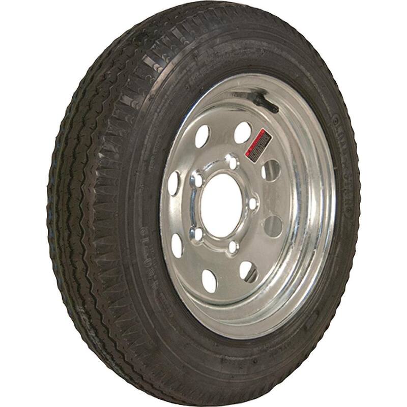 LOADSTAR 530-12 K353 BIAS 1045 lb. Load Capacity Galvanized 12 in. Bias Tire and Wheel Assembly - 30833
