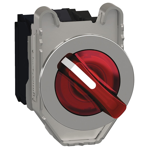 Interruptor Selector Schneider Electric, Iluminado, 2 Posiciones, 30mm, Rojo - XB4FK124B5