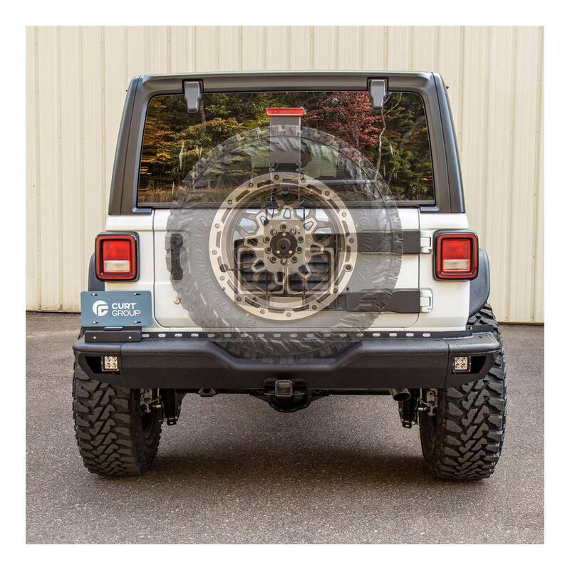 Aries Jeep Wrangler JL Heavy-Duty Spare Tire Carrier - 2563001