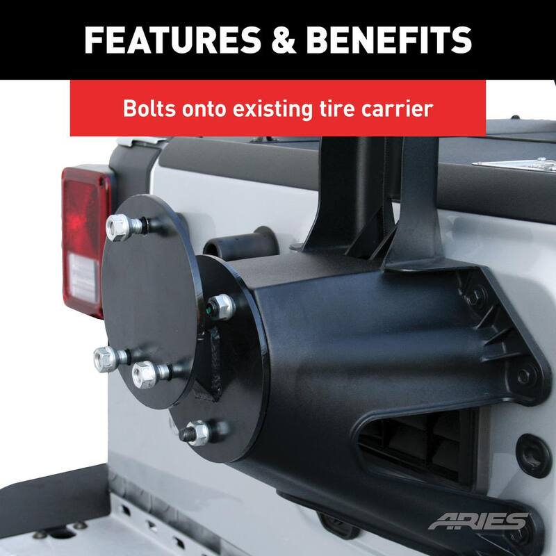 Aries Jeep Tire Relocation Carrier - 25630AB