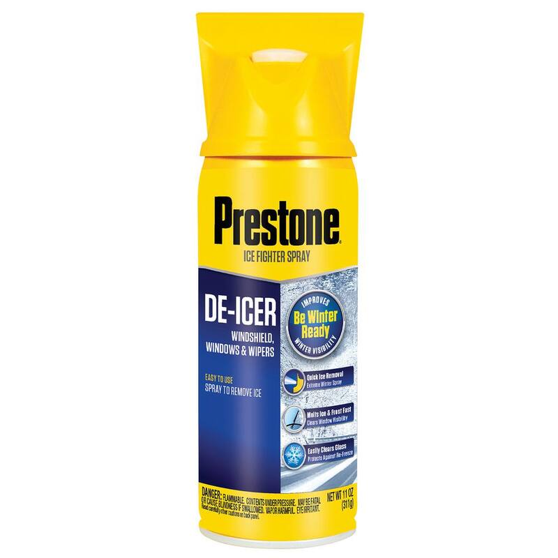 Prestone 11 oz. Spray Windshield De-Icer with Scraper Top AS242 - AS242