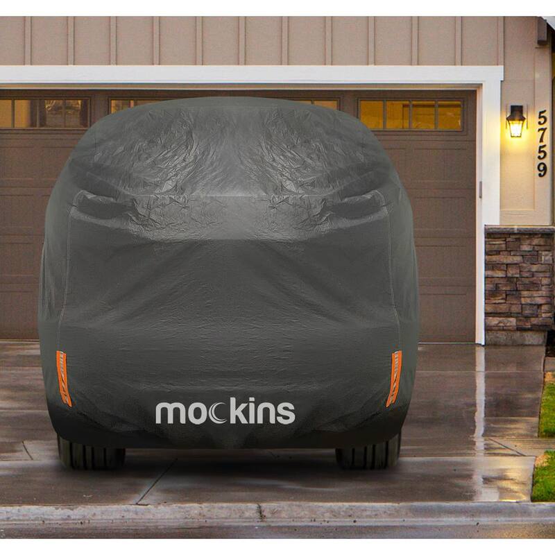 Mockins 190 in. x 75 in. x 72 in. Heavy-Duty Waterproof Car Cover - Thick 250g PVC Cotton Lined - Medium SUV Cover - MA-67