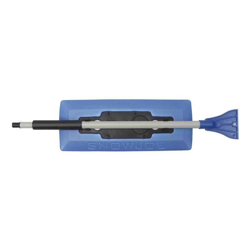 Snow Joe 18 in. 4-in-1 Telescoping Snow Broom and Ice Scraper with Headlights - SJBLZD-LED
