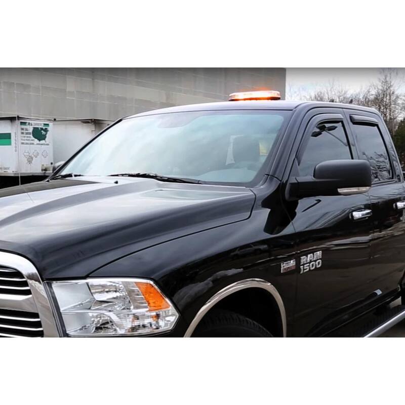 Buyers Products Company 15 in. Octagonal Magnetic or Perm Mount 56 LEDs Mini Light Bar Emergency Warning Flash Truck & Safety Vehicles, Amber - 8891060