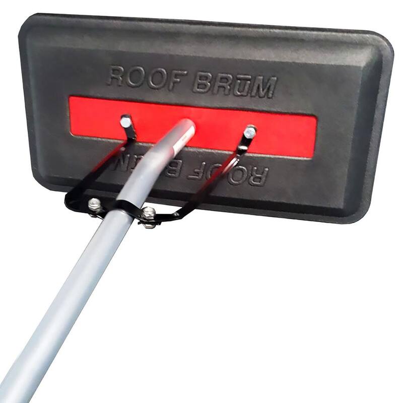 Unbranded Oversized Foam Snow Rake with 3-Piece 12 ft. Handle for Large Vehicles, RV, Work Van and Trailer Roofs and Solar Panels - 3003-004