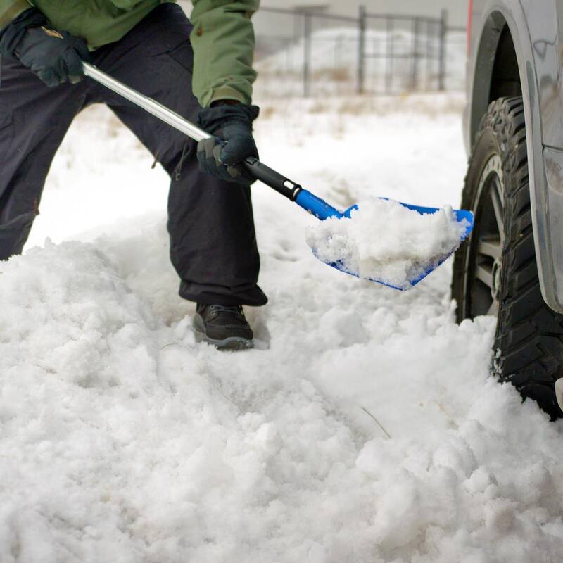 Michelin Ultra Compact 40 in. Folding Utility Snow Shovel for Car Emergency, Telescoping Handle - 19188-2