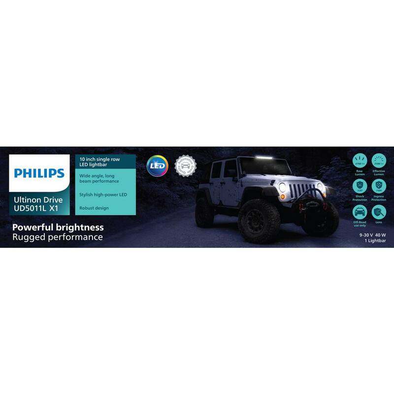 Philips Ultinon Drive LED Light Bar - 10 in. Single Row - UD5011LX1