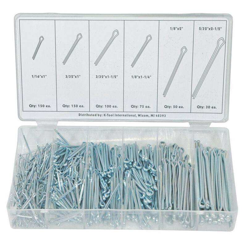K Tool International Cotter Pin Assortment (555-Piece) - KTI00075