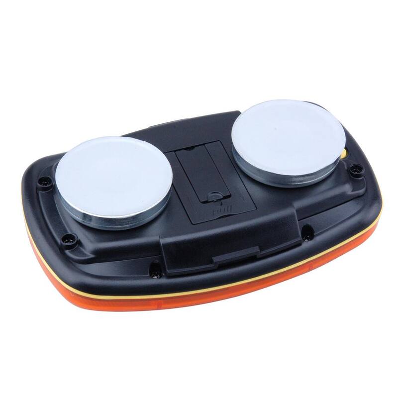 BRIDGELAND Magnetic LED Safety Lights, Amber (2-Pack) - 91039