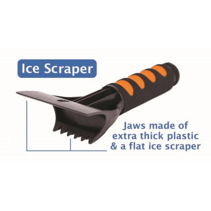 BirdRock Home Snow Moover 55 in. Extendable Foam Car Snow Brush and Ice Scraper with Soft Grip - 7015E