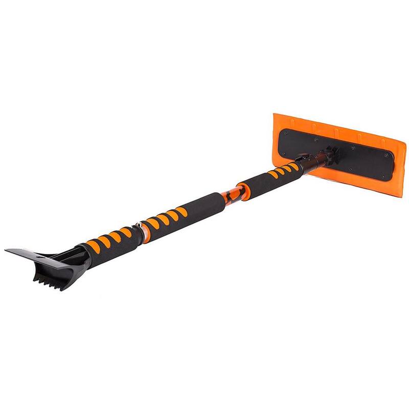 BirdRock Home Snow Moover 55 in. Extendable Foam Car Snow Brush and Ice Scraper with Soft Grip - 7015E