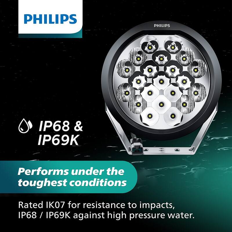 Philips Ultinon Drive LED Pod 7 in. Round Combo - UD5011RX1