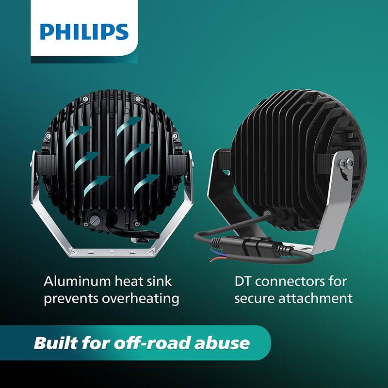 Philips Ultinon Drive LED Pod 7 in. Round Combo - UD5011RX1