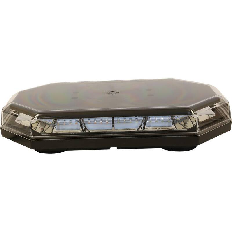 Buyers Products Company 15 in. Truck UTV ATV Emergency Flash LED Light Bar Amber/Clear - 8891062