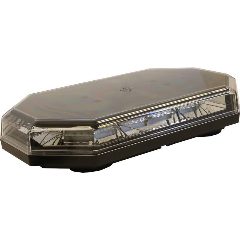 Buyers Products Company 15 in. Truck UTV ATV Emergency Flash LED Light Bar Amber/Clear - 8891062