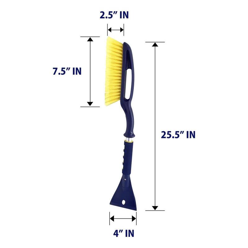 Michelin Heavy Duty 25 in. Snow Brush with Ice Scraper, Ergonomic Dual Handle Design - 2 Pack - 19151-6