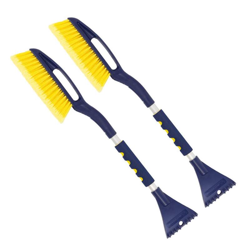 Michelin Heavy Duty 25 in. Snow Brush with Ice Scraper, Ergonomic Dual Handle Design - 2 Pack - 19151-6