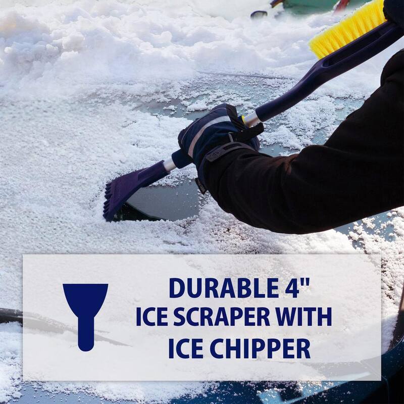Michelin Heavy Duty 25 in. Snow Brush with Ice Scraper, Ergonomic Dual Handle Design - 2 Pack - 19151-6