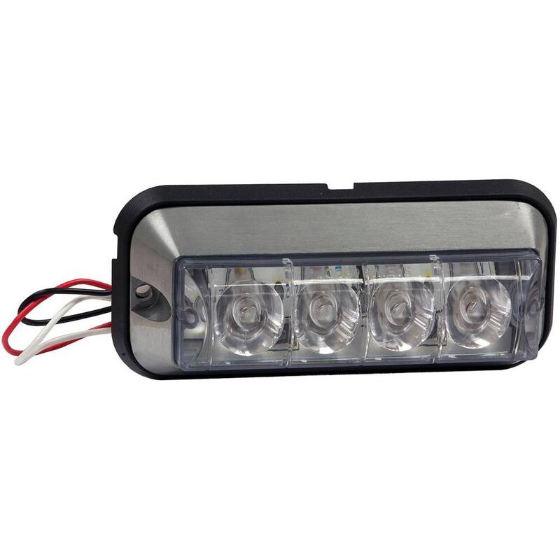 Buyers Products Company 4.875 Inch Amber Rectangular Strobe Light - 8891004