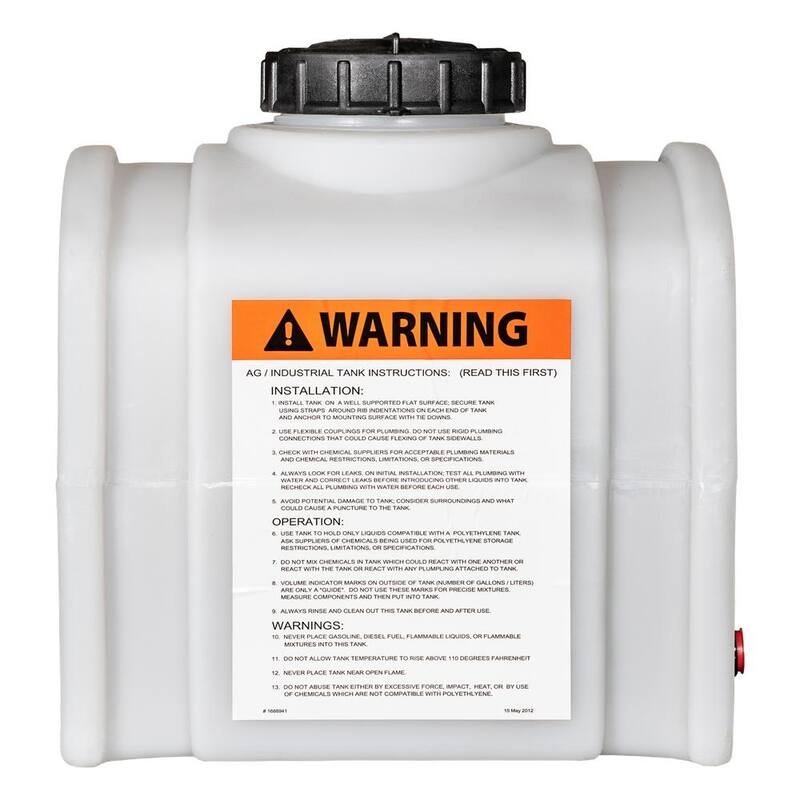 Buyer's Products 5 Gal. Poly Reservoir Water Storage Tank Non-Flammable Liquid - 82123879