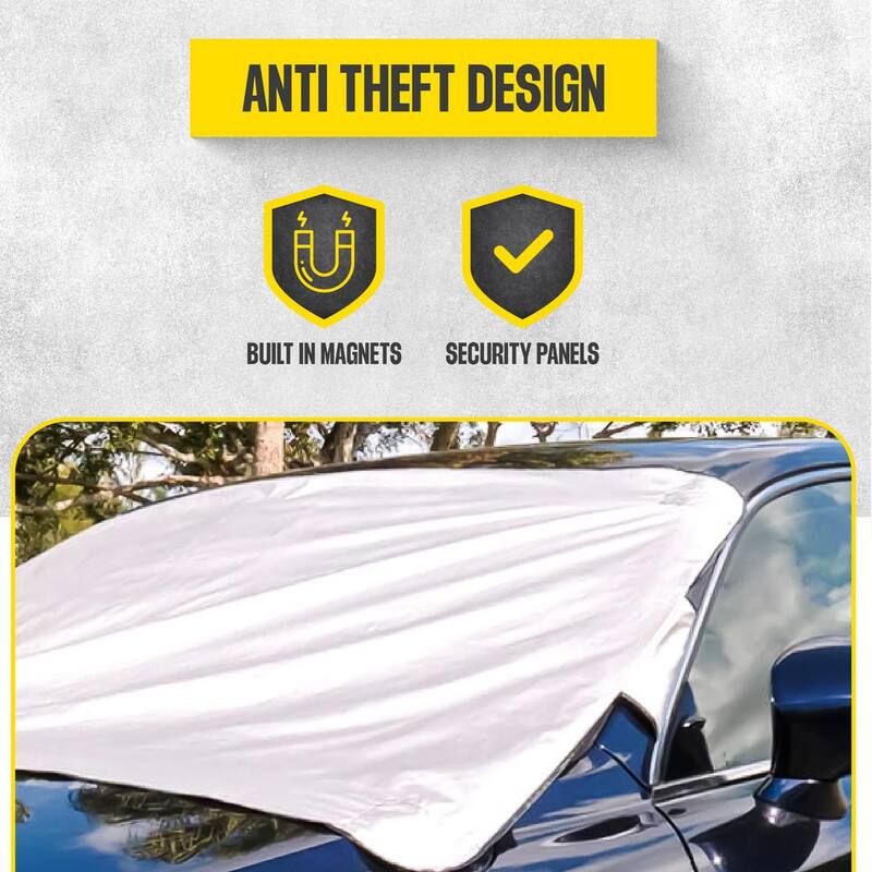 Bell + Howell Weather Force 360 Heavy-Duty Reversible Heat and Snow Windshield Cover Protector - 7262