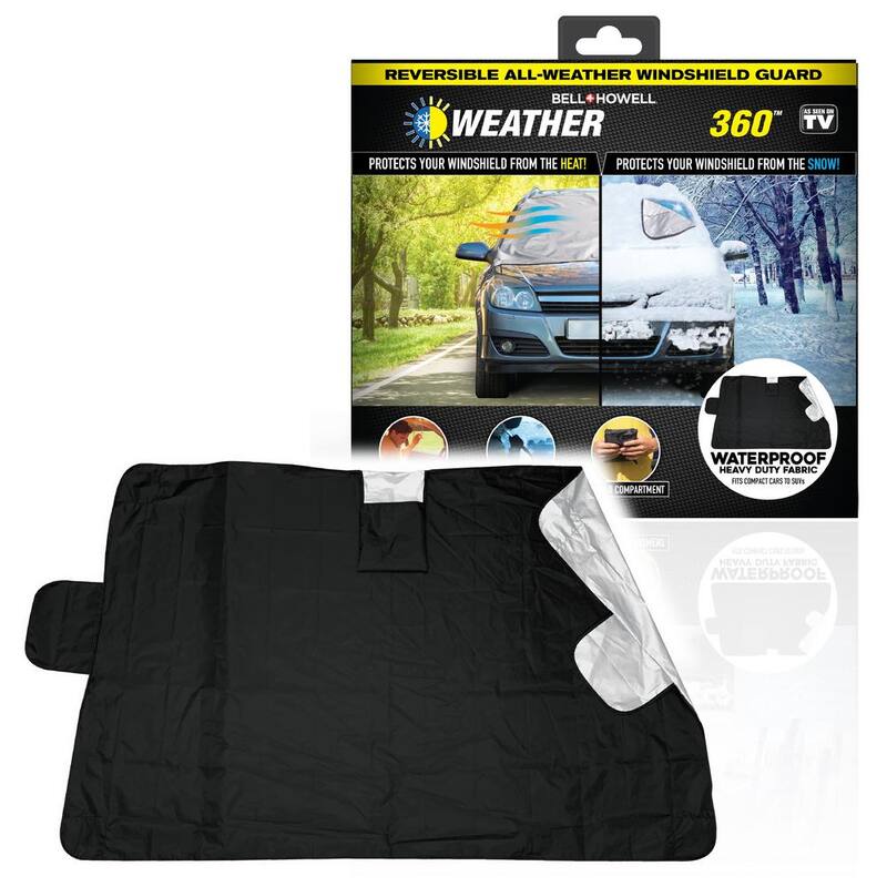 Bell + Howell Weather Force 360 Heavy-Duty Reversible Heat and Snow Windshield Cover Protector - 7262