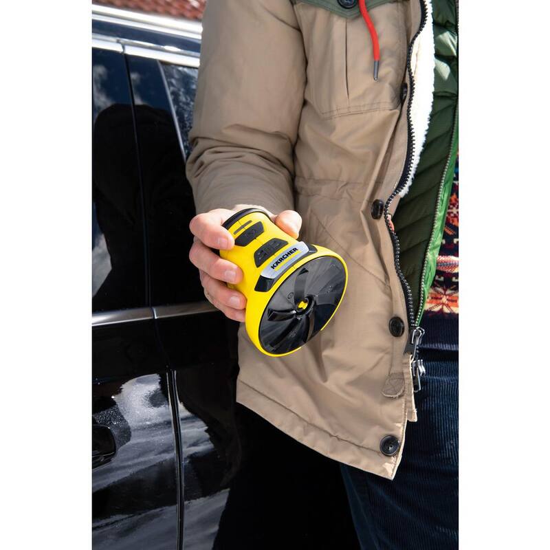 Karcher EDI 4 Cordless Electric Handheld Ice Scraper - Rotating Disc Windshield Scraper for Ice, Snow, & Frost - EDI 4