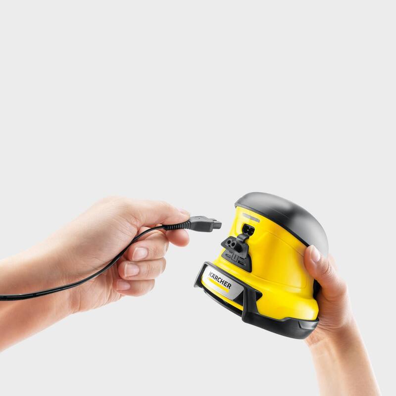 Karcher EDI 4 Cordless Electric Handheld Ice Scraper - Rotating Disc Windshield Scraper for Ice, Snow, & Frost - EDI 4
