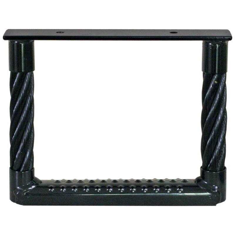 Buyers Products Company Black Powder Coated Cable Type Truck Step - 9 in. x 12 in. x 1.38 in. D - 5230912