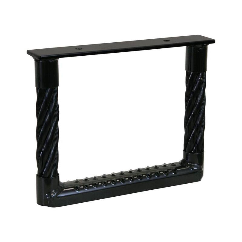 Buyers Products Company Black Powder Coated Cable Type Truck Step - 9 in. x 12 in. x 1.38 in. D - 5230912