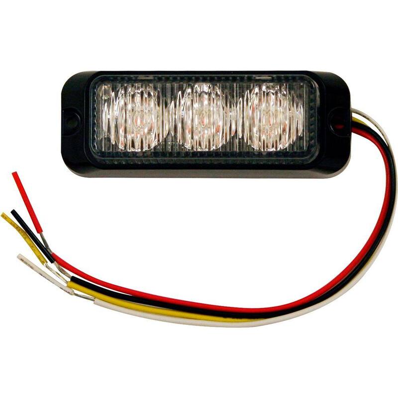 Buyers Products Company 4 in. LED Emergency Safety Truck Warning Flash Strobe Light - 8891120