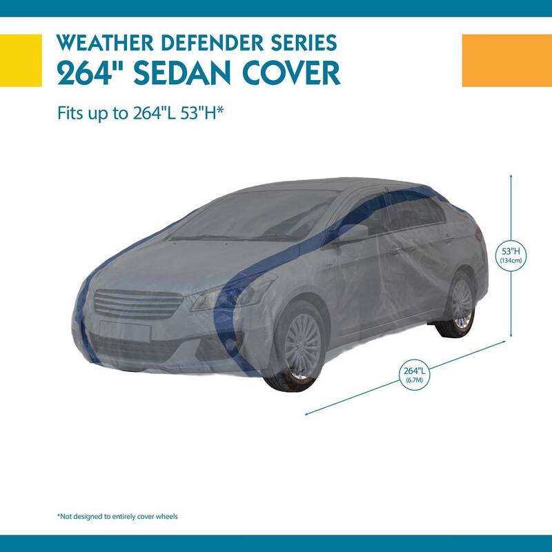 Classic Accessories Duck Covers Weather Defender Sedan Semi-Custom Car Cover Fits up to 22 ft. - A3C264