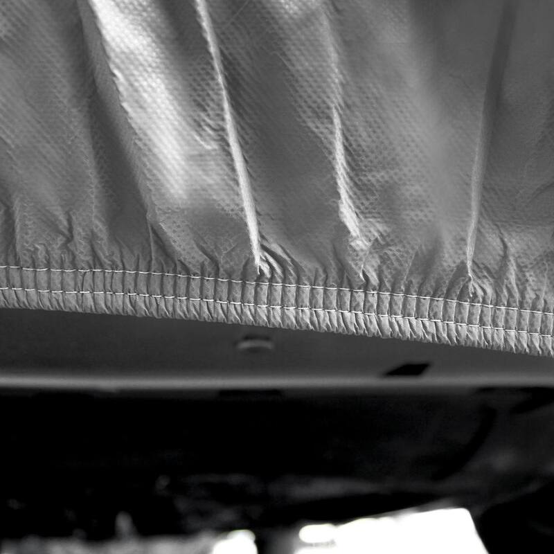 FH Group 190 in. x 70 in. x 47 in. Large Non-Woven Water Resistant Exterior Sedan Car Cover - DMC502-L