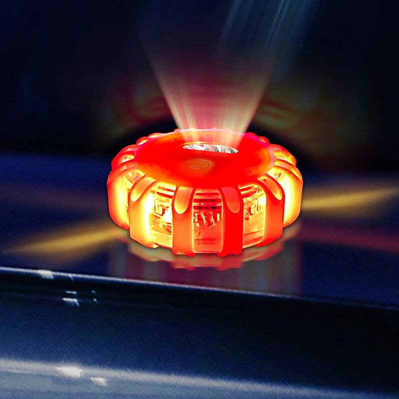 STP Emergency Car LED Road Flare Kits and Case, Requires 3 AAA Batteries (3-Pack) - SKI2-1004-ORG