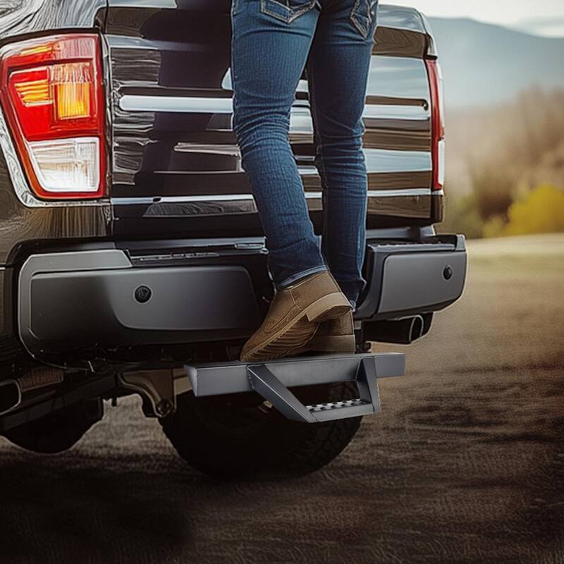 VEVOR Hitch Step for 2 in. Receiver, Strong Steel Construction with 300 lbs. Load Capacity, Rear Bumper Guard Protector - CWTBGSCYXGZKV34OCV0