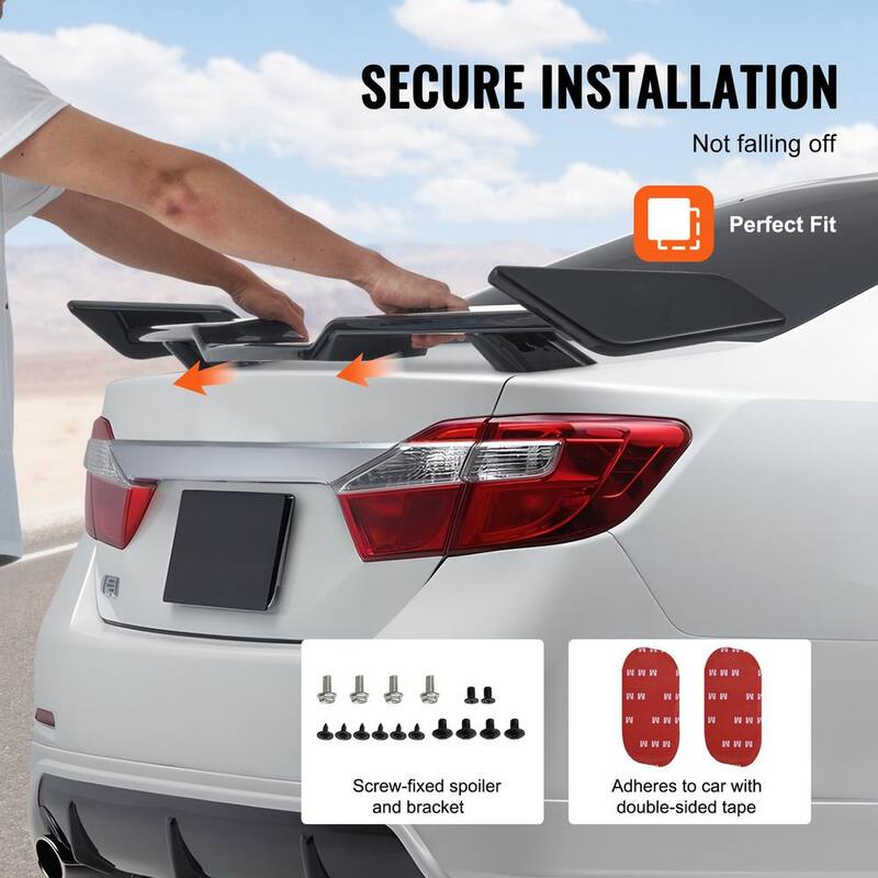 VEVOR GT Wing Car Spoiler 57.9 in. Spoiler Compatible with 2018-2023 Camry High Strength ABS Material Car Rear Spoiler Wing - ZYXWYABS1823TMFKVV0