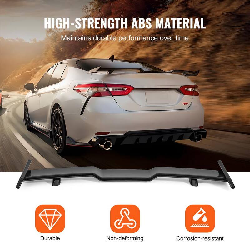 VEVOR GT Wing Car Spoiler 57.9 in. Spoiler Compatible with 2018-2023 Camry High Strength ABS Material Car Rear Spoiler Wing - ZYXWYABS1823TMFKVV0