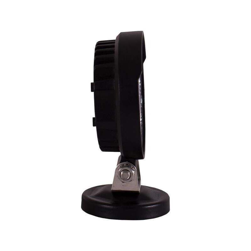 Buyers Products Company 4 in. Diameter Truck Car Utility Off Road Vehicle Boat Marine Mounted LED Round Flood Work Light, Clear - 1492130