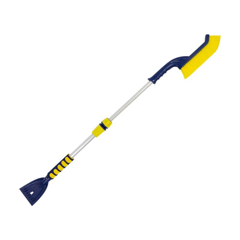 Koolatron Basic Extendable 35-45 in. Snow Brush with Ice Scraper, Ergonomic Dual Foam Handles - 19154-7