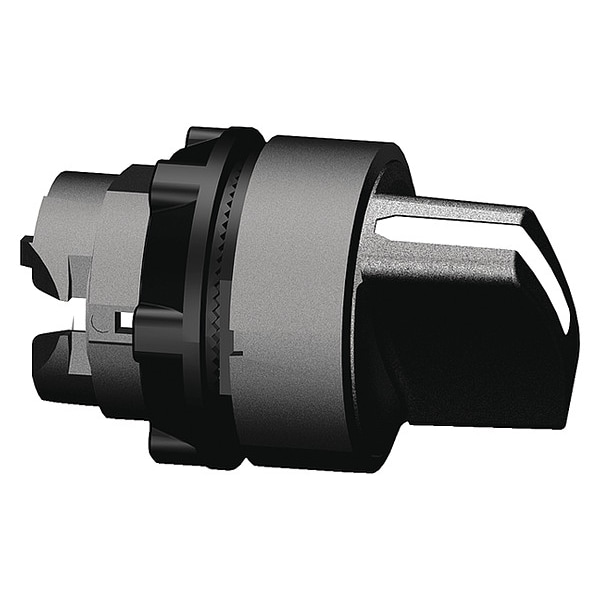 Interruptor selector de corto alcance Schneider Electric, negro, 3 posiciones, 22 mm - ZB5AD3TQ